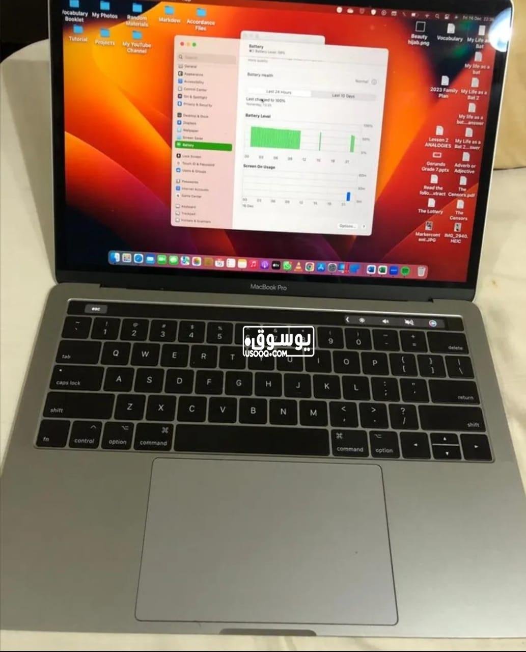 لاب توب ابل للبيع بحالة جيدة