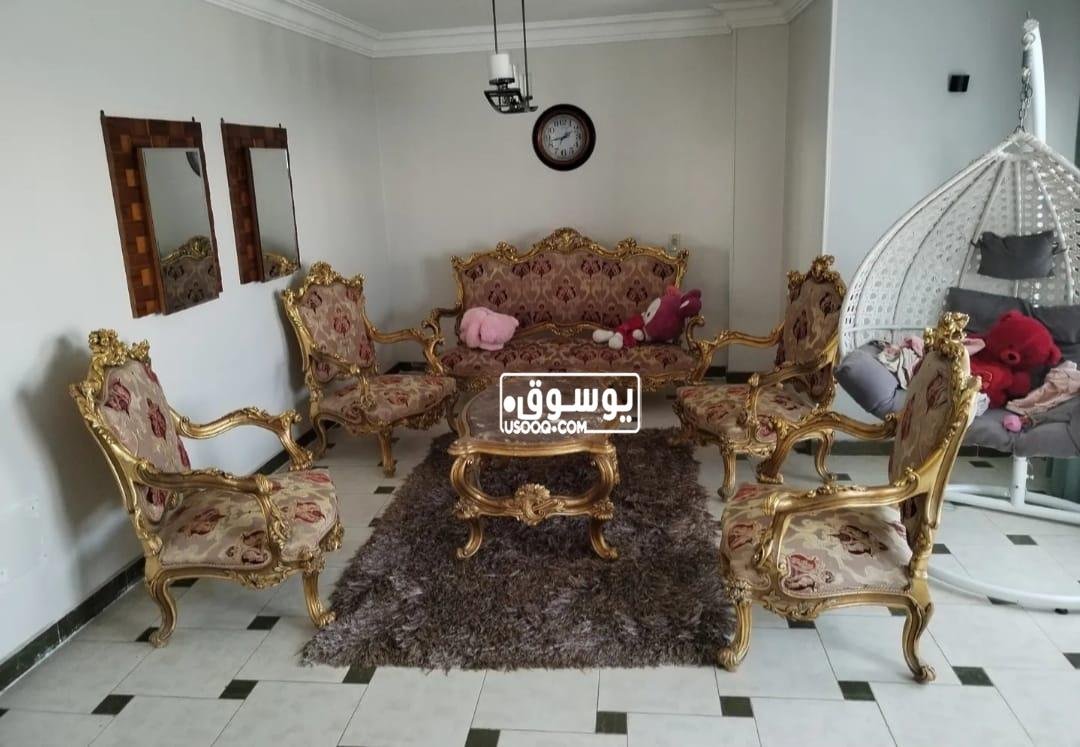 اوضة صالون خشب نضيف للبيع