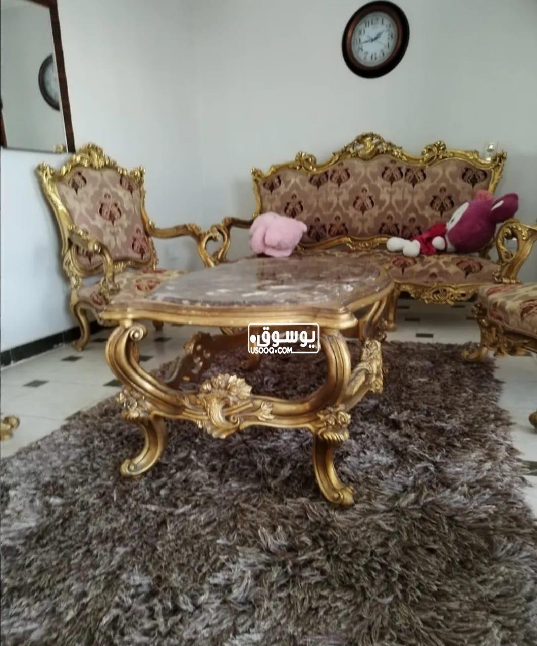 اوضة صالون خشب نضيف للبيع