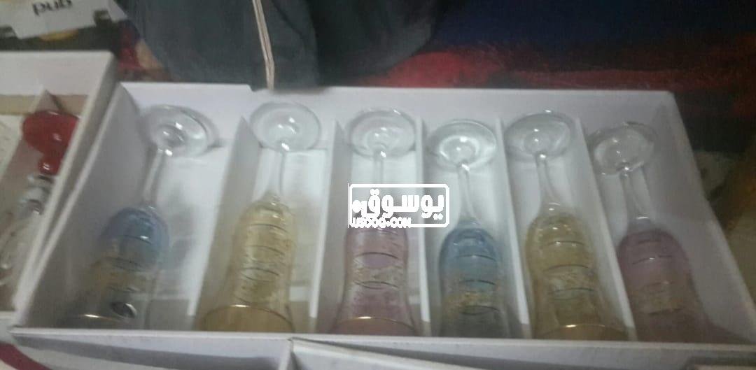 للبيع طقم كاسات ملون حى الجيزة