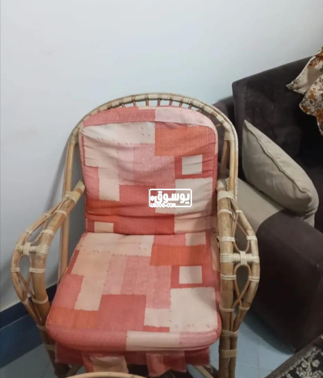 للبيع طقم بلكونة من الخوص فى مدينة نصر