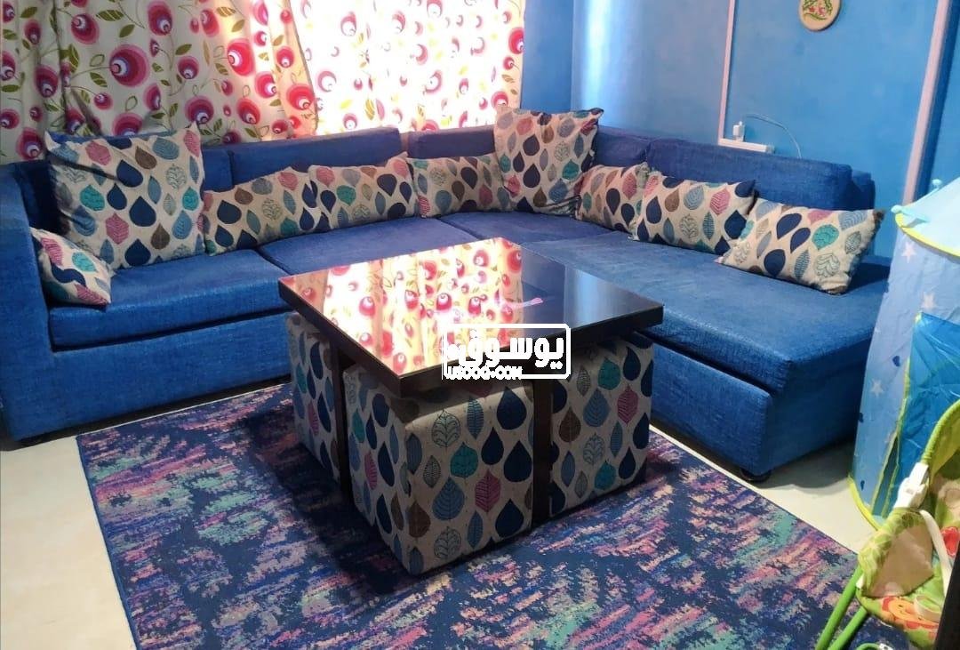 اوضة لبفينج بالاكسسوارات للبيع فى المعادى