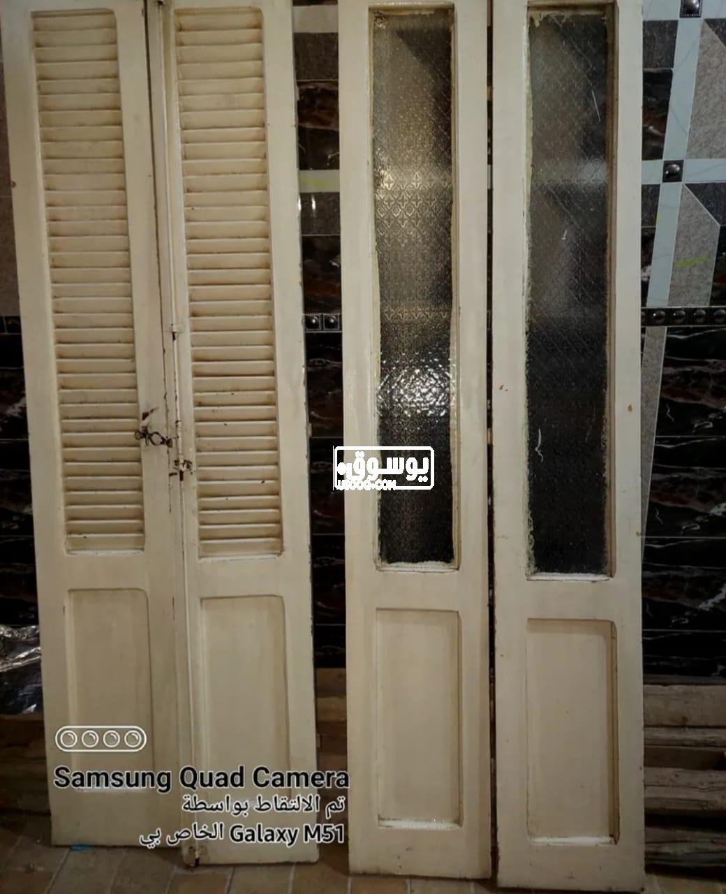 لليع باب بلكونة بحالة جيدة فى حلون