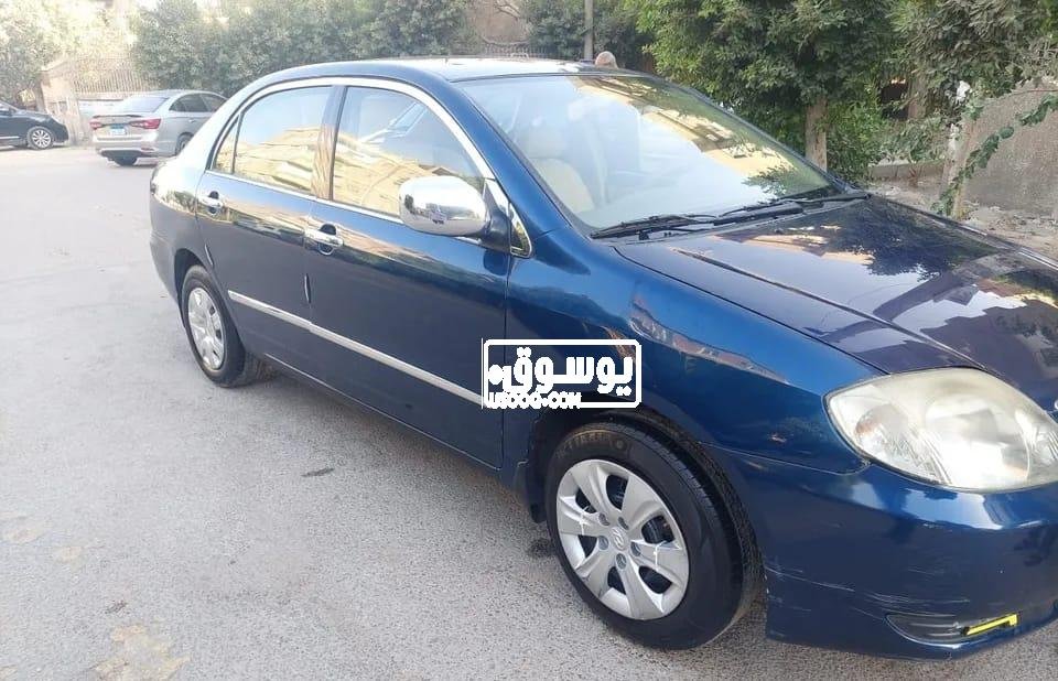 للبيع سيارة تويوتا كورولا زرقة رخصة سارية بالمعادى