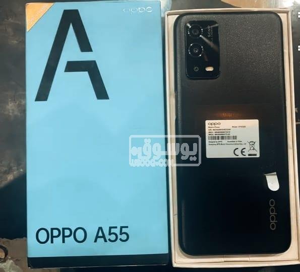 للبيع موبايل كسر زيرو Oppo A55 اسود فى مدينة السلام بالقاهرة