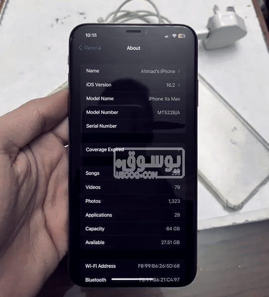 للبيع ايفون اكس اس ماكس جولد مستعمل فى شبرا بالقاهرة