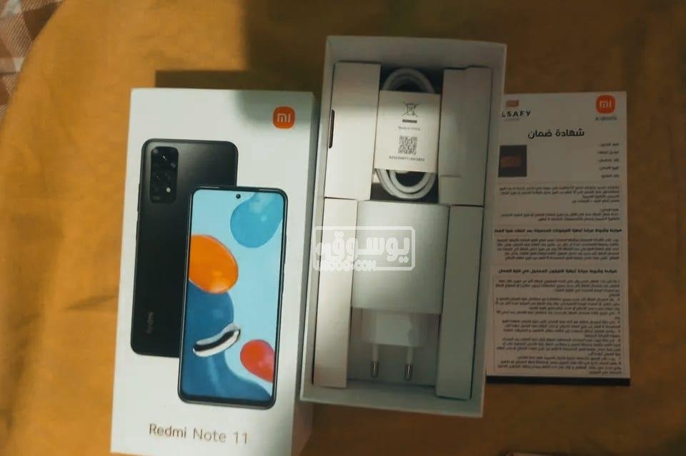 موبايل Redmi Note 11 استخدام شهرين للبيع بمشتملاتة بالهرم