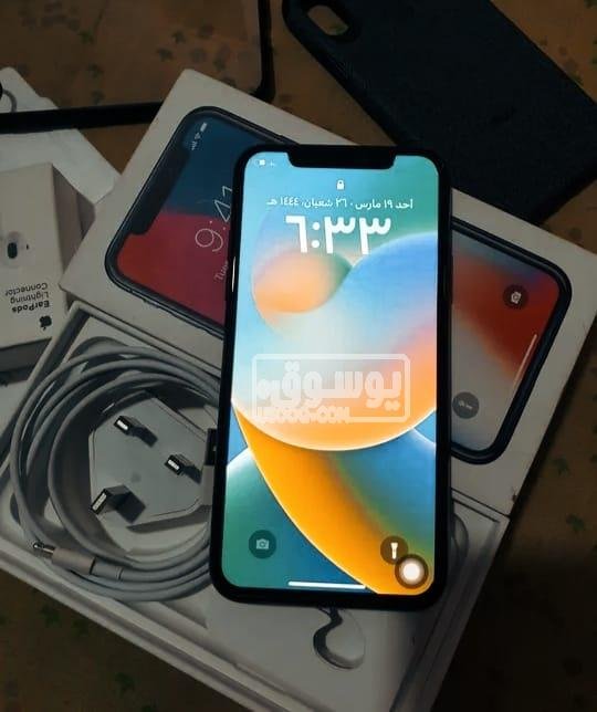 للبيع موبايل ايفون اكس بكل مشتملاتة فى مصر الجديدة