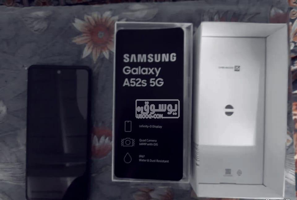 موبايل سامسونج A52 كسر زيرو للبيع بمشتملاتة فى العتبة