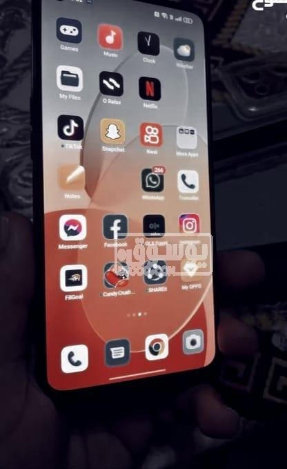 موبايل اوبو رينو 7 مستعمل بحالة ممتازة 256 جيجا للبيع