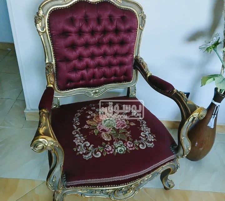 اوضة صالون كاملة للبيع خشب زان فى المقطم بالقاهرة