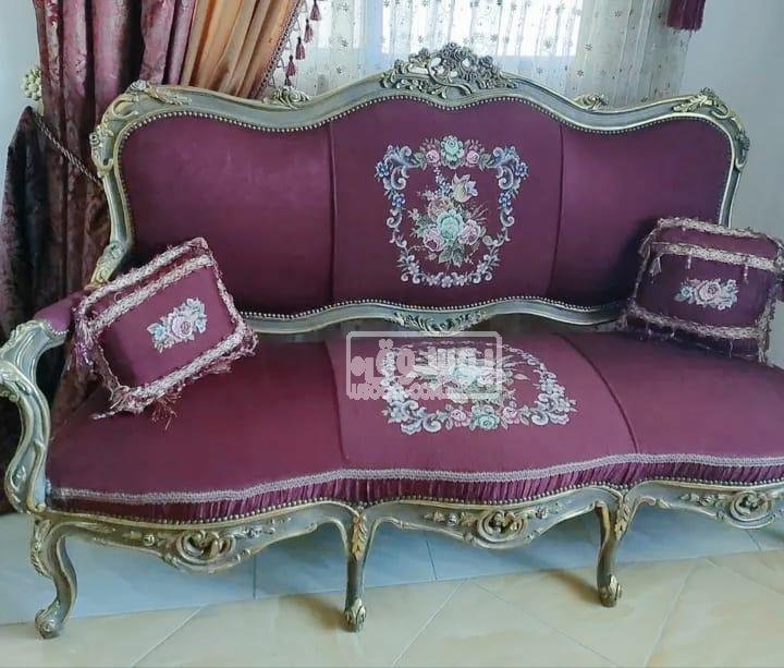 اوضة صالون كاملة للبيع خشب زان فى المقطم بالقاهرة