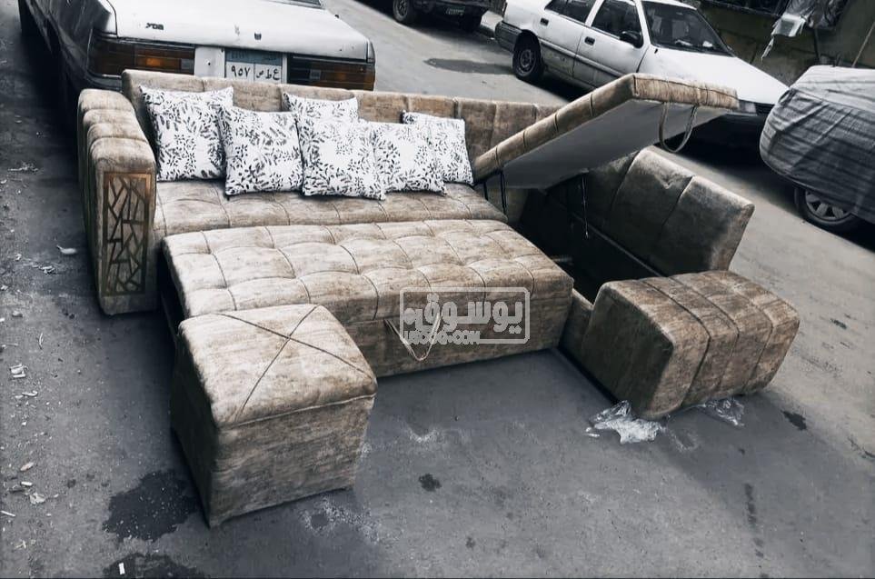 للبيع ركنة وسرير فى نفس الوقت جديد فى التجمع الاول