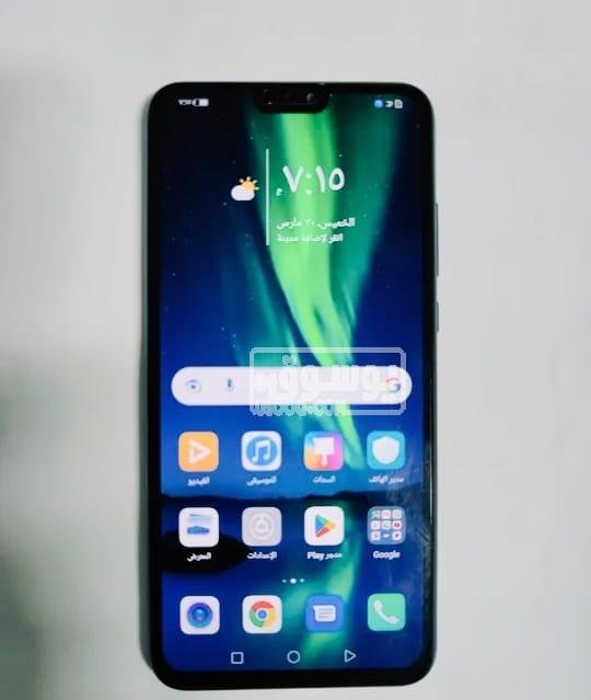 موبايل للبيع honor 8X مستعمل بحالة ممتازة معاه الشاحن