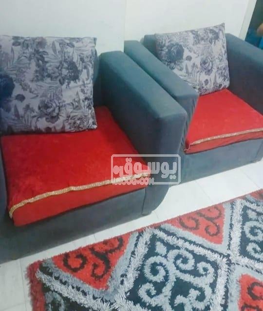 للبيع انترية بالسجادة الستارة مستعملين بحالة ممتازة بالقاهرة