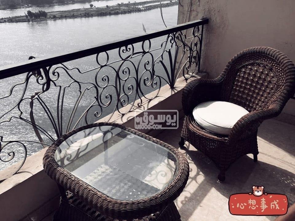 شقة ايجار يومى تطل على النيل مفروشة فرش كامل بالمعادى