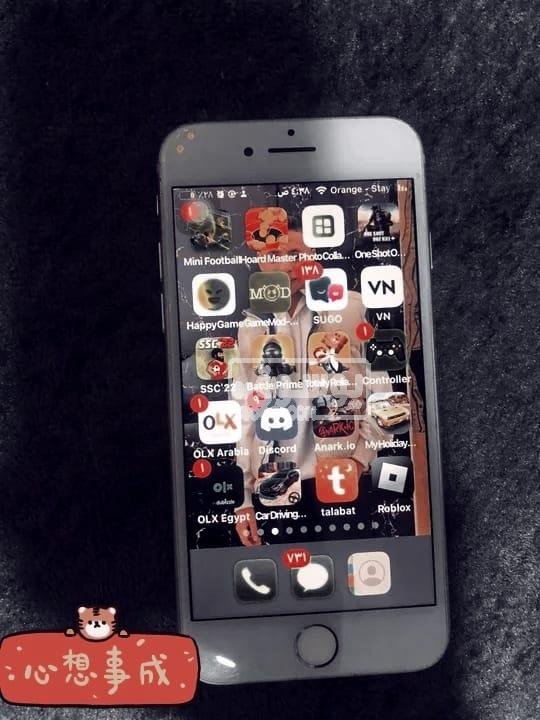 للبيع موبايل i phone 7 مستعمل بطارية 60% ممكن اغيرها