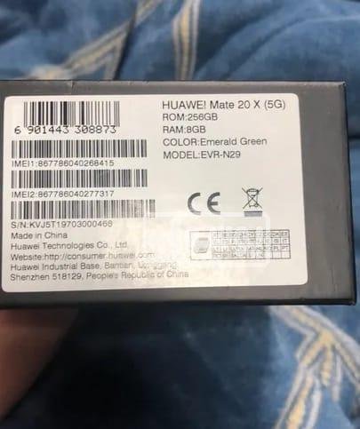 موبايل وارد من الكويت للبيع Huawei Mate 20 X 5G فى فيصل