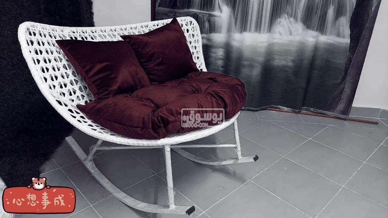 للبيع كرسى هزاز لم يستعمل معدن فى مدينة المستقبل بالقاهرة