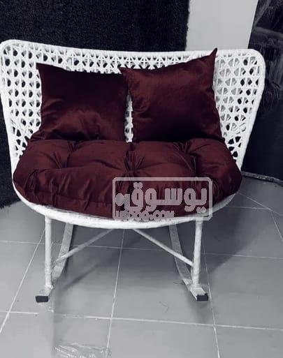 للبيع كرسى هزاز لم يستعمل معدن فى مدينة المستقبل بالقاهرة