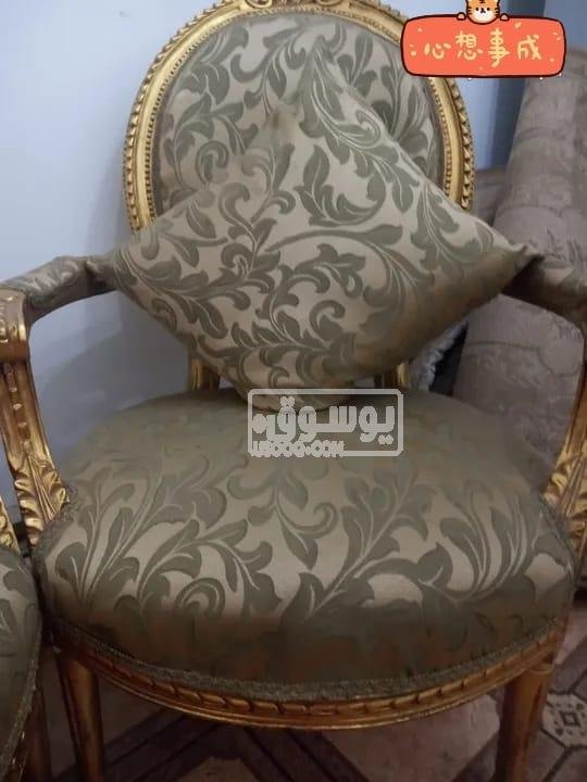 لللبيع صالون مدهب مستعمل بحالة ممتازة فى الوايلى بالقاهرة