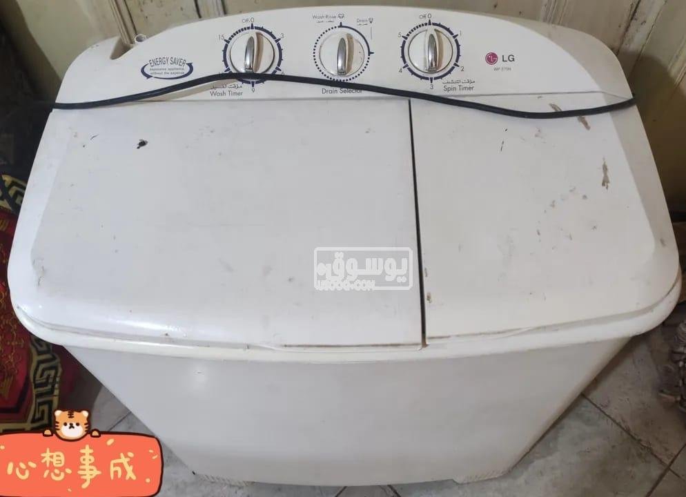 غسالة للبيع ال جي نص اوتوماتيك مستعملة فى اكتوبر