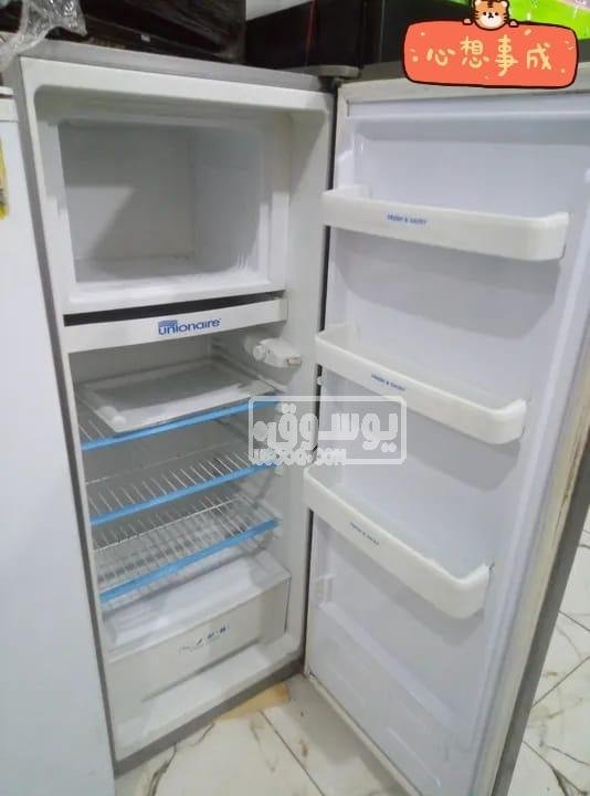 تلاجة يونيون اير باب واحد للبيع مستعملة بحالة ممتازة بفيصل