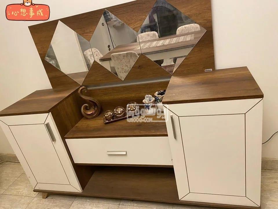 اوضة سفرة كاملة القبانى للبيع استعمال خفيف فى الهرم