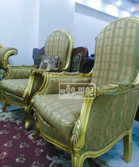 صالون مدهب مستعمل للبيع فى النزهة بالقاهرة