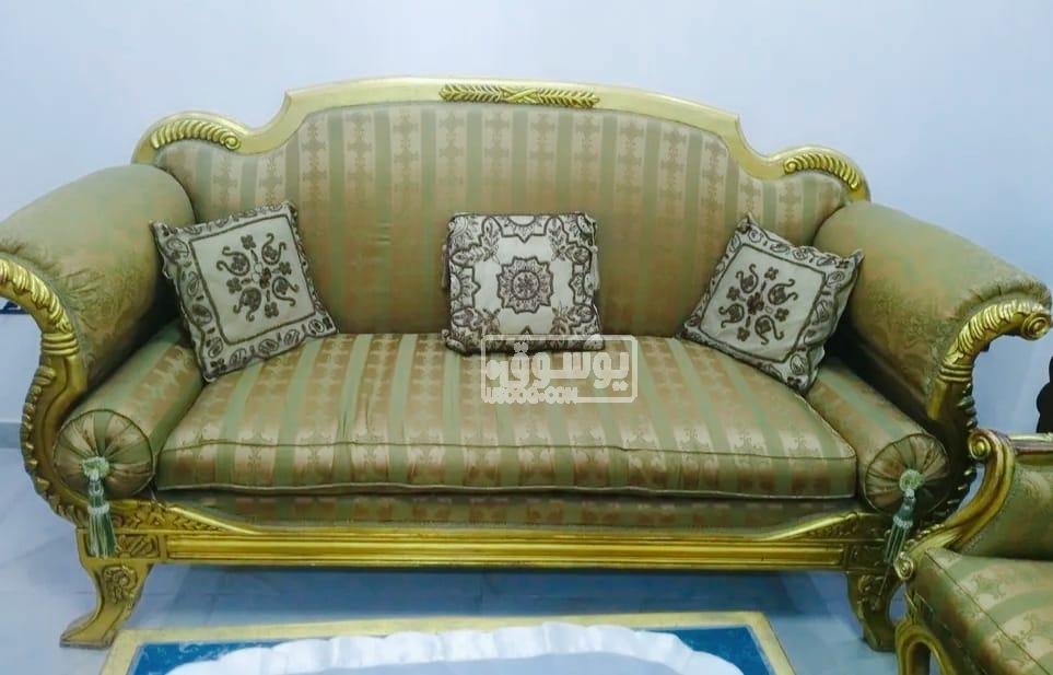 صالون مدهب مستعمل للبيع فى النزهة بالقاهرة