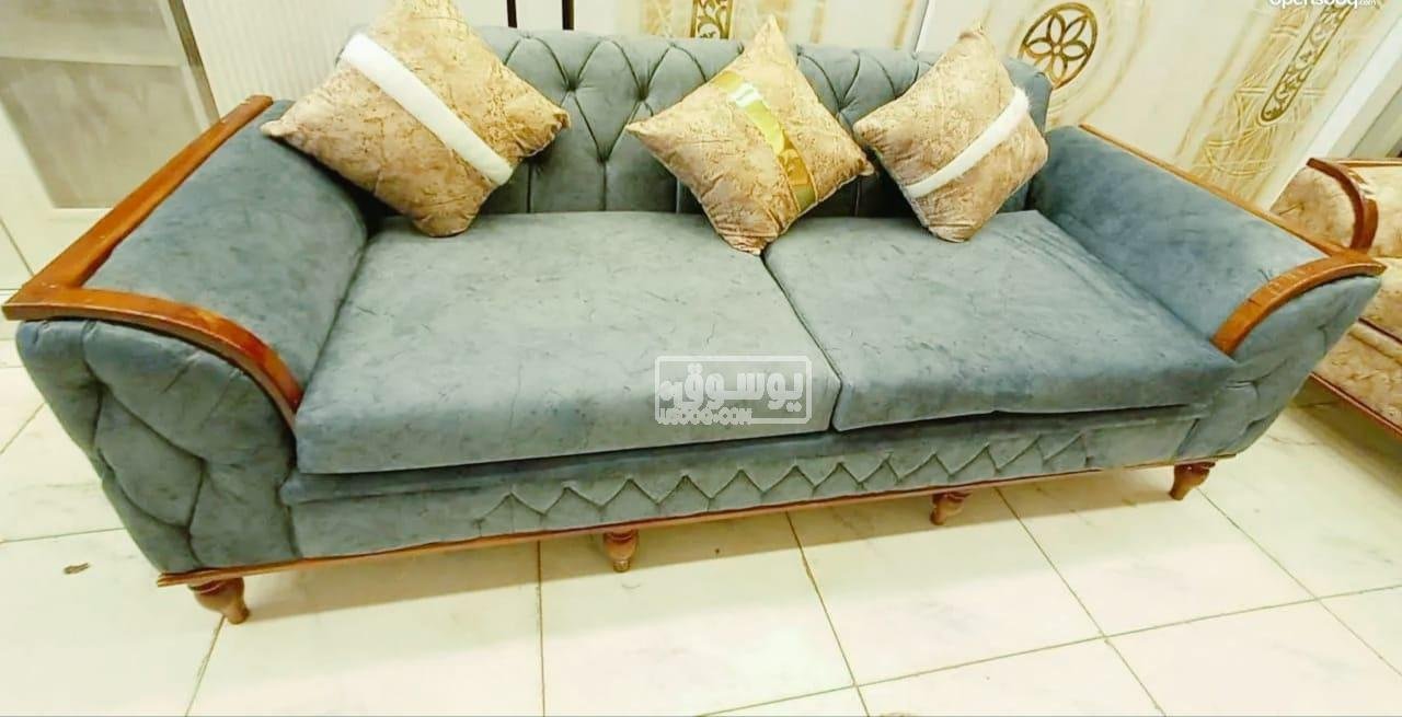 انترية مودرن قماش جلد مقلوب فى مدينة نصر