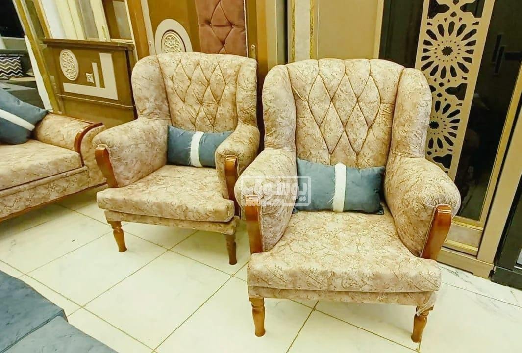 انترية مودرن قماش جلد مقلوب فى مدينة نصر