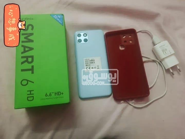 موبايل للبيع بمشتملاتة infinix smart 6 كسر زيرو