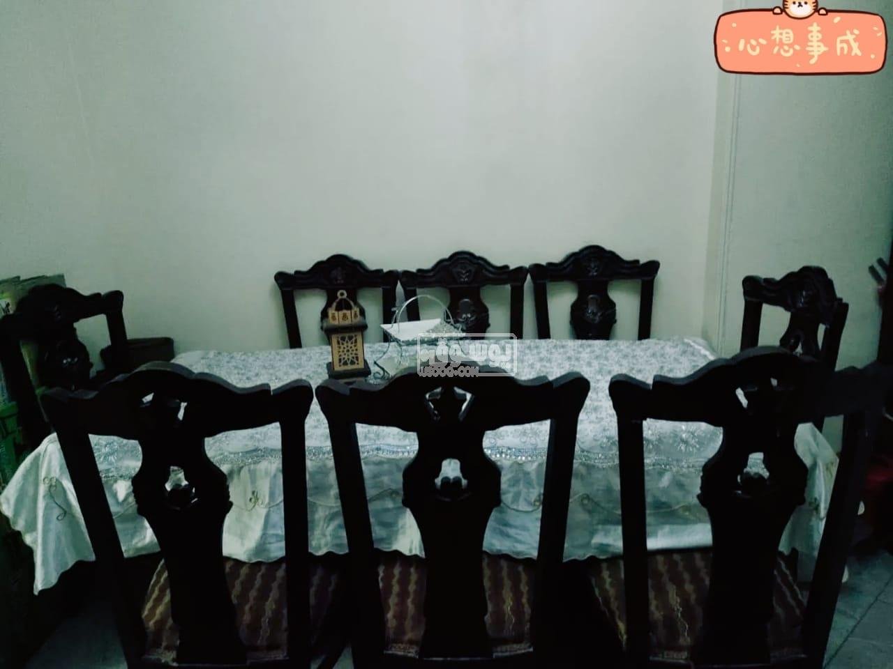 اوضة سفرة مستعملة بحالة ممتاز للبيع فى البساتين بالقاهرة