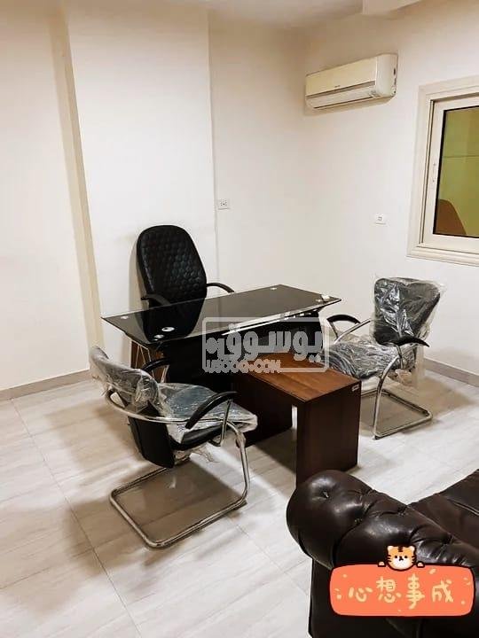 مكتب للايجار مفروش فرش عالى كامل فى شارع الهرم الرئيسى