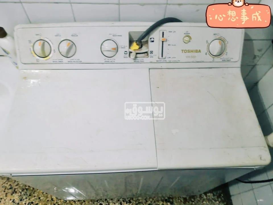 غسالة للبيع توشيبا اتنين حوض فى سراي القبة بالقاهرة