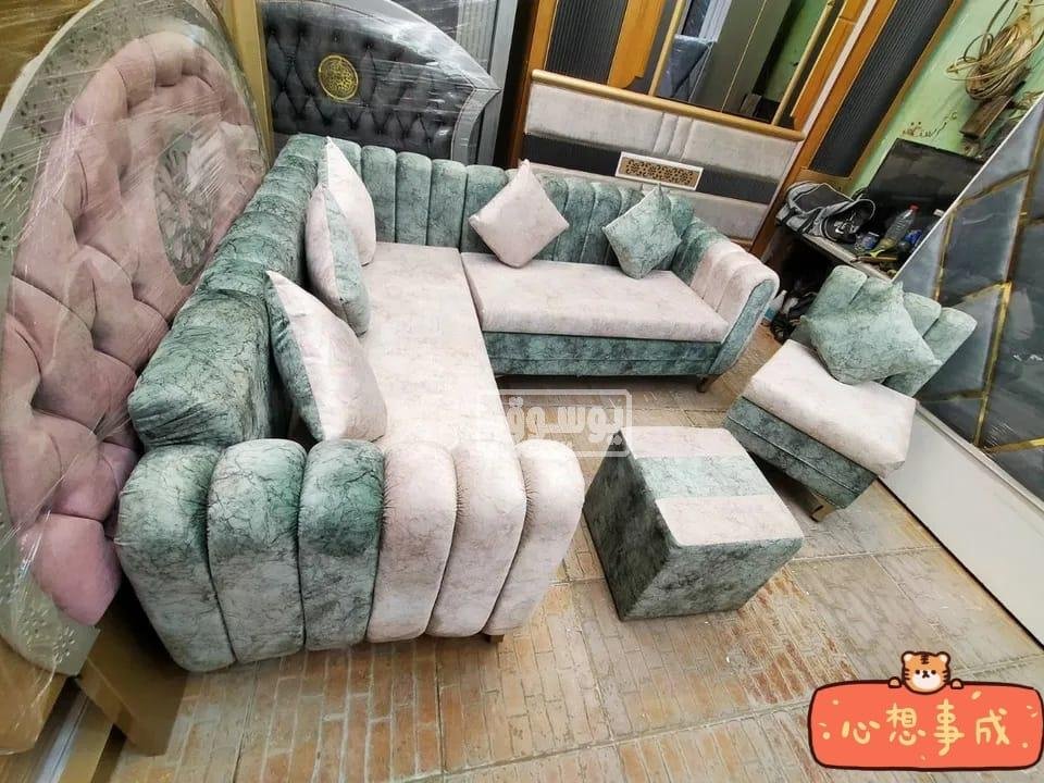 ركنة اربع قطع مودرن وشيك خشب زان للبيع فى التجمع الخامس