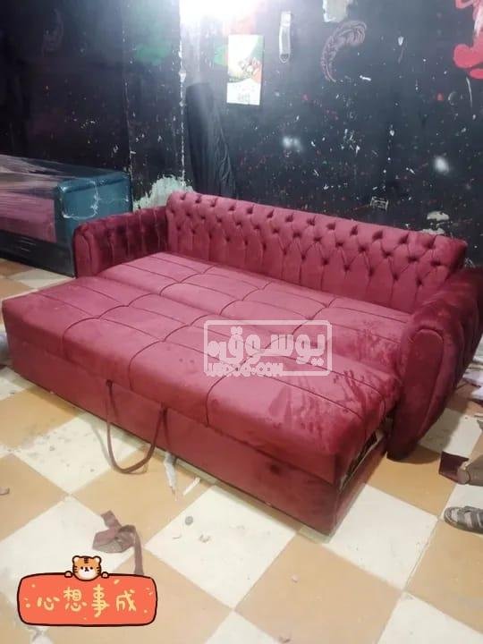 ركنة سرير زان احمر بضمان سنة للبيع فى البساتين بالقاهرة