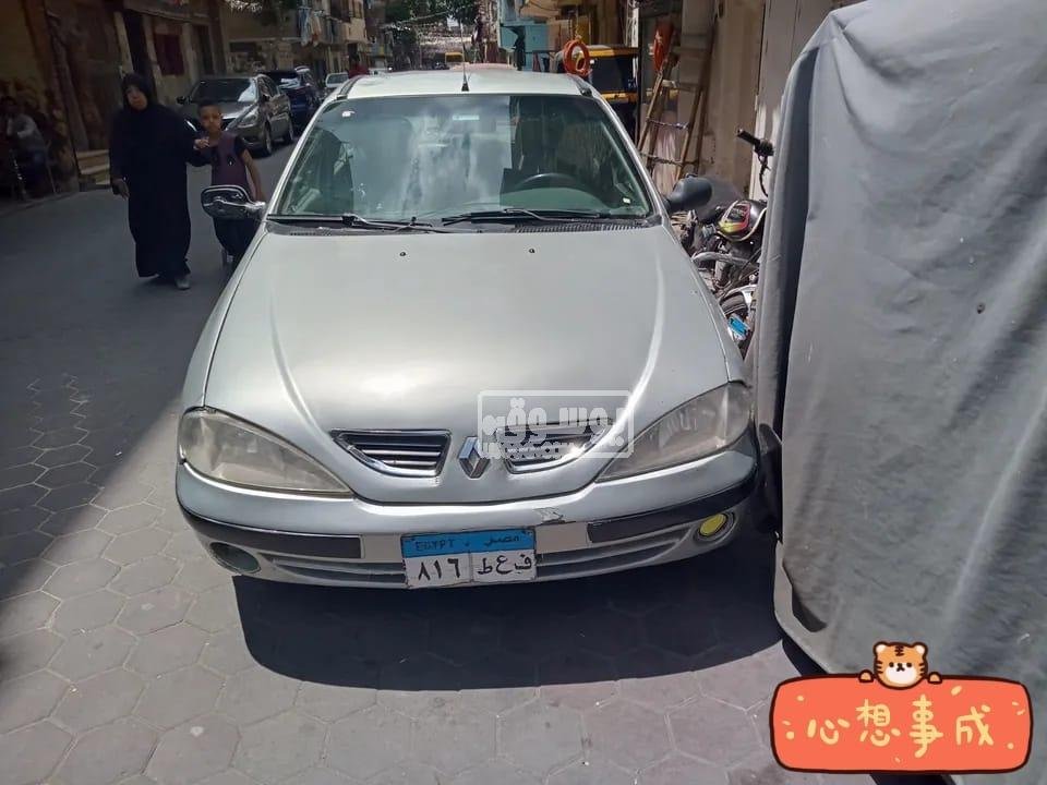 سيارة رينو ميجان موديل 2000 للبيع فى المرج بالقاهرة
