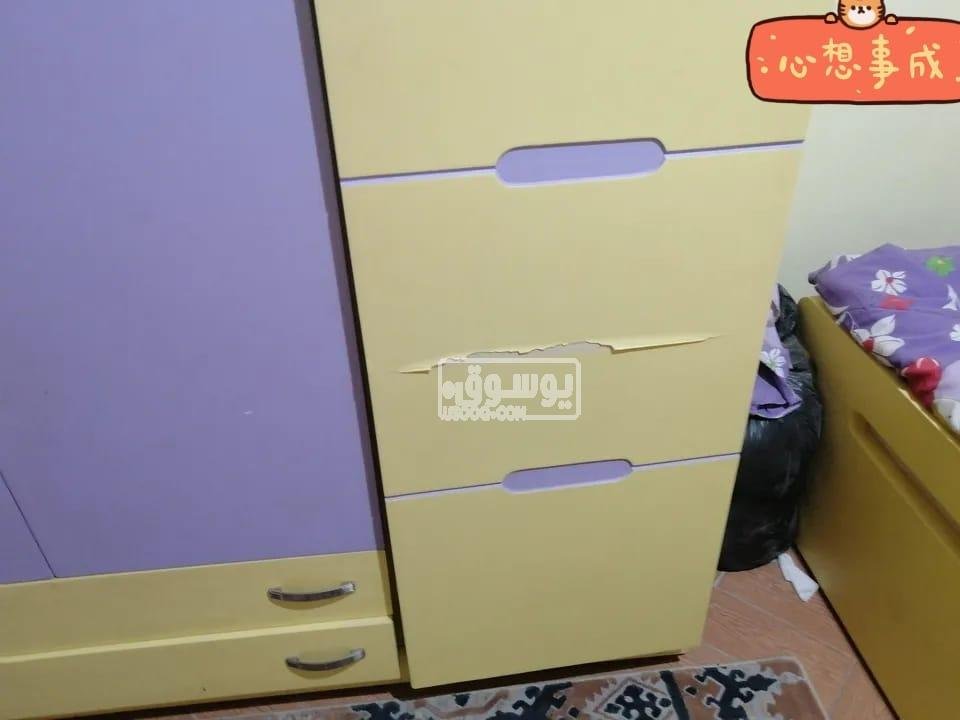 اوضة نوم اطفال كاملة مستعملة بحالة جيدة فى المعادى