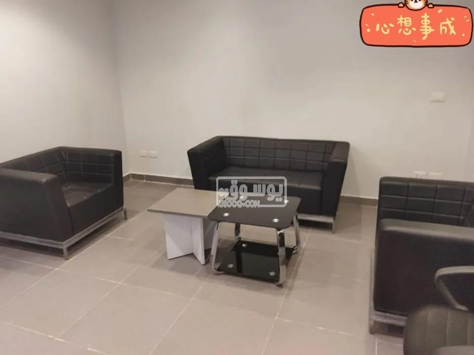 انترية مكتب استقبال مبطن جلد مستورد للبيع ومتاج الشحن