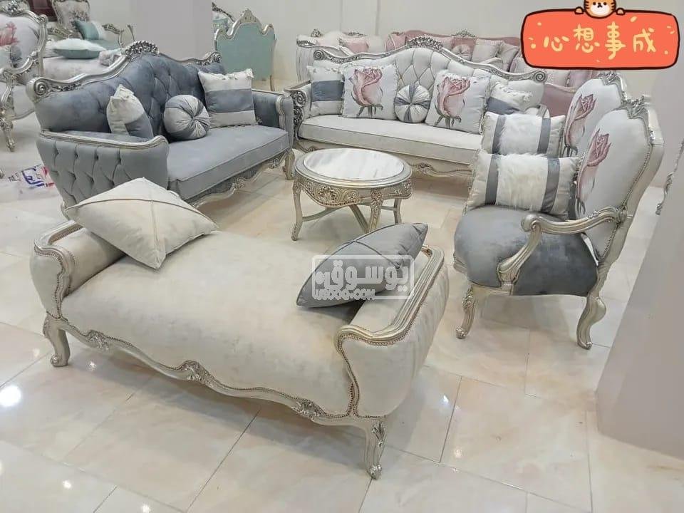 طقم صالون تركى كامل خشب زان باعلى جودة بالتجمع الخامس