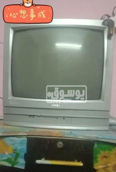 تلفزيون توشيبا مستعمل بحالة ممتازة معاه الرسيفر فى عين شمس