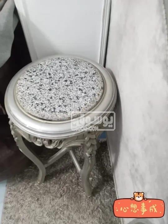 صالون سيلفر مودرن كامل مستعمل بحالة ممتازة للبيع بالقاهرة