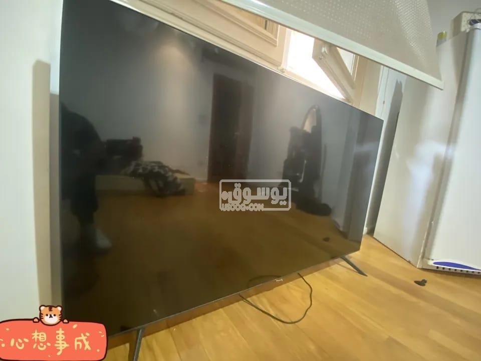 شاشة سامسونج 65 بوصة تستخدام شهر ونص بحالتها الجديدة للبيع