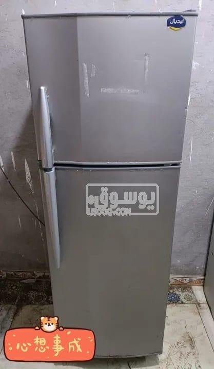 تلاجة مستعملة بحالة جيدة ايديال 12 قدم فى المرج بالقاهرة