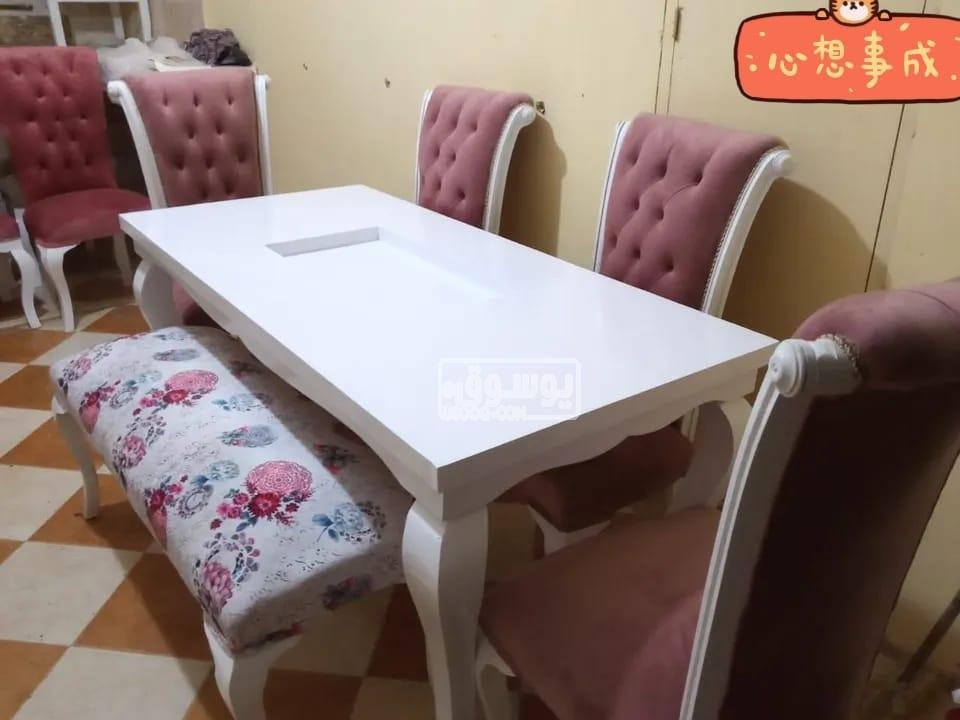 بسعر مش هيتكرر سفرة مودرن خشب زان متاح تنفيذ جميع الالوان