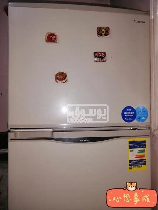 تلاجة توشيبا تلاتة باب استخدام خفيف للبيع فى الجيزة