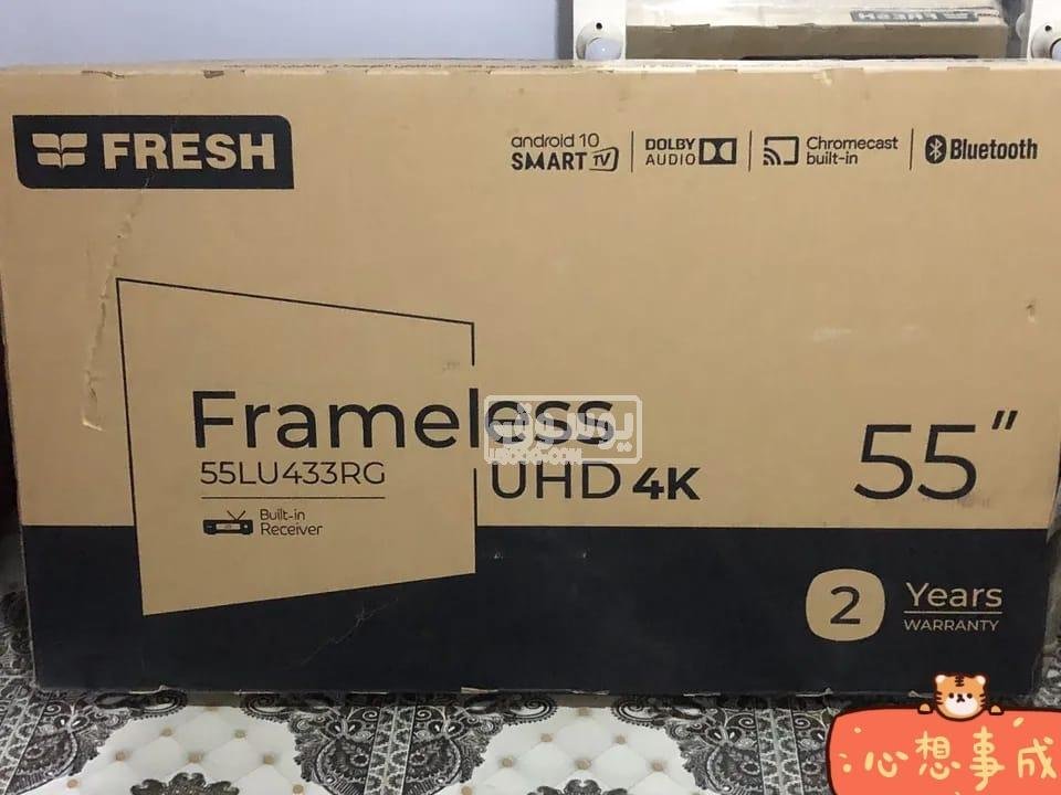 شاشة للبيع فريش 55 بوصة جديدة بالكرتونة فى الجيزة