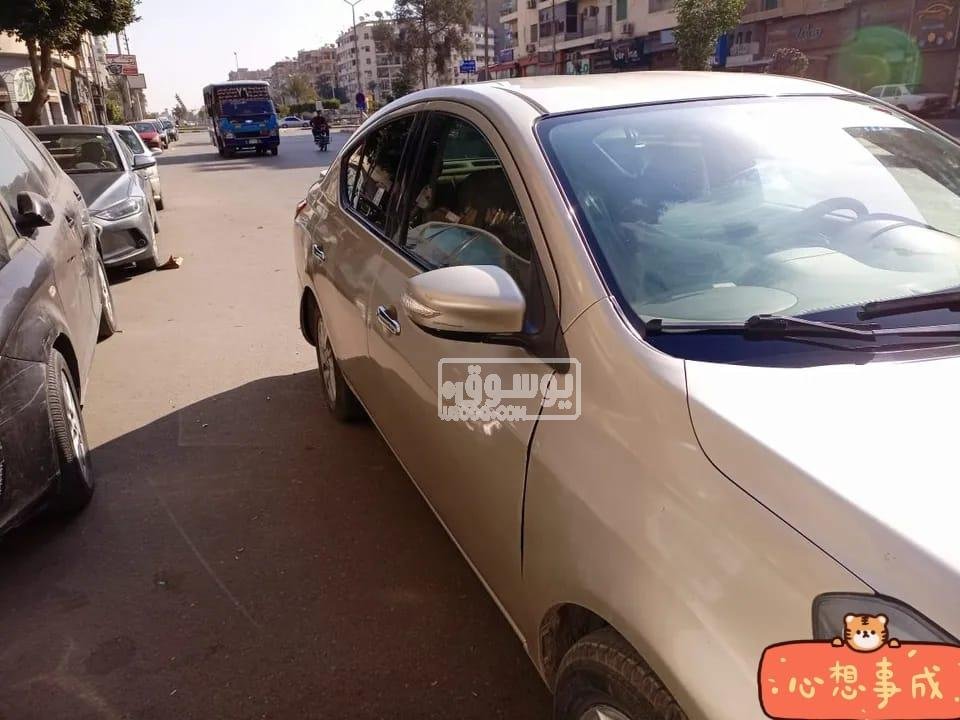 سيارة للبيع نيسان صنى موديل 2016 برخصة سارية لمدة عامين